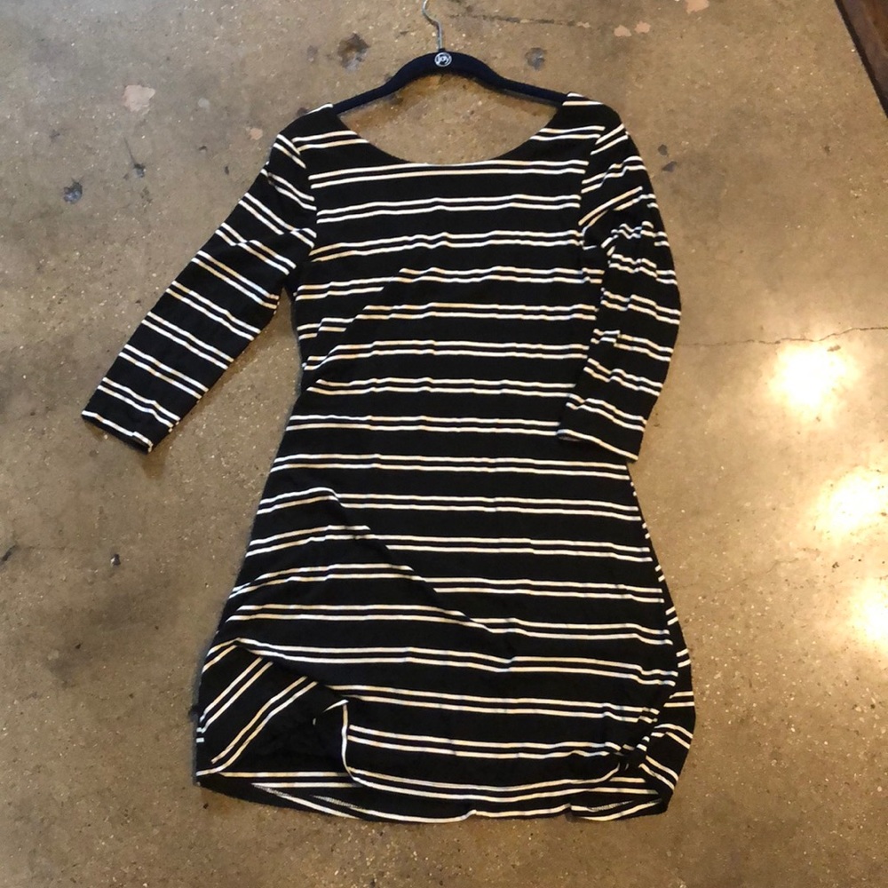 Striped a-line dress